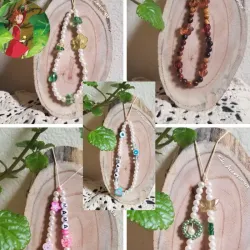 Colgantes de celular de perlas