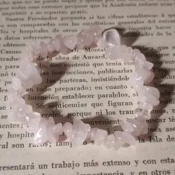 Pulsera cuarzo rosa