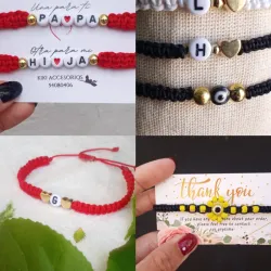 Pulseras de hilo tejida