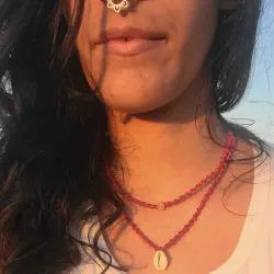 Collar coral marino