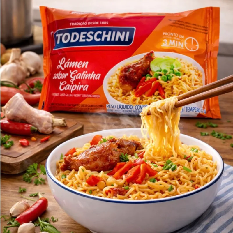 Fideos instantáneos Todeschini sabor pollo