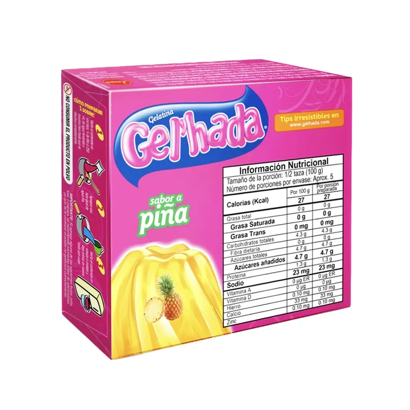 Gelatina Gel'hada piña