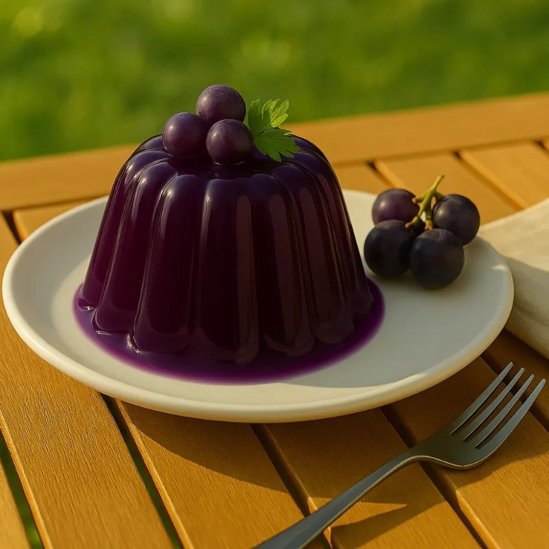 Gelatina sabor a uva Boom