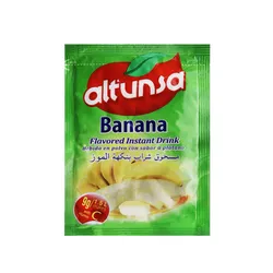 Refresco Instantáneo Altunsa sabor banana.