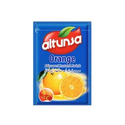 Refresco Instantáneo Altunsa sabor naranja.