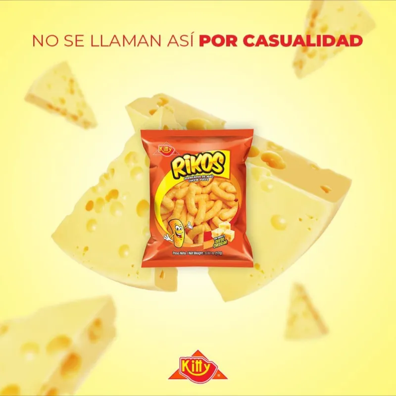 Rikos Kitty sabor queso cheddar