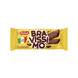 Sorbeto Bravissimo con crema de cacao.