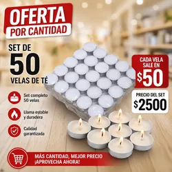 Velas de Té Premium (Tealights)