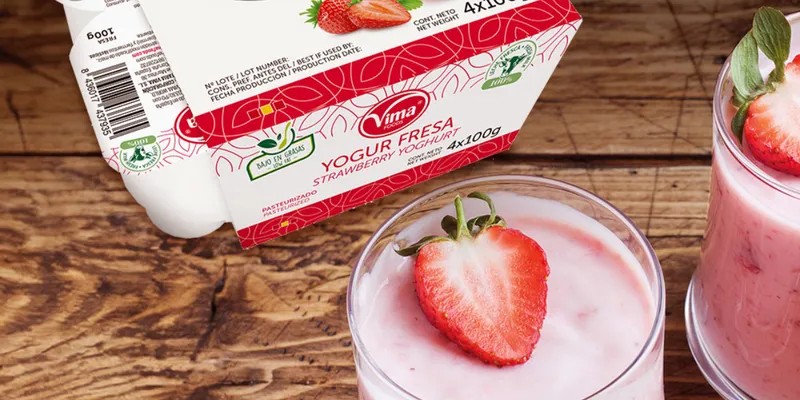 Yogur Vima sabor Fresa Azucarado