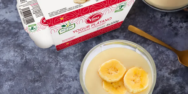 Yogur Vima sabor Plátano Azucarado