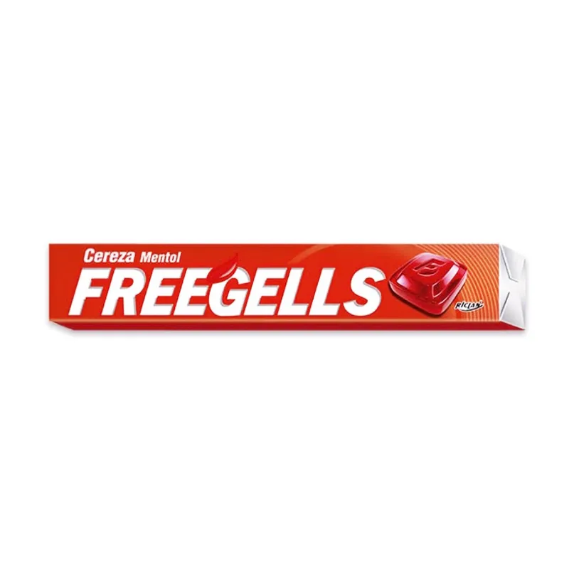 Caramelos de menta Freegells sabor cereza