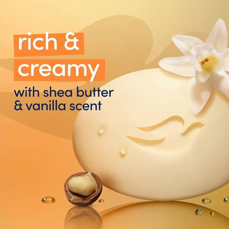 Jabón de baño Dove con Manteca de Karité y Vainilla