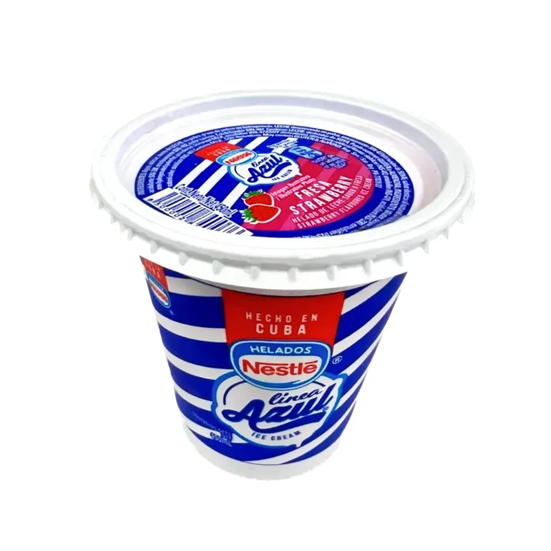 Pote de helado Nestlé sabor fresa