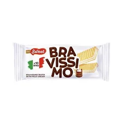 Sorbeto Bravissimo con crema de leche.