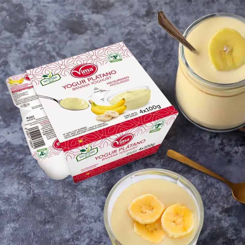 Yogur Vima sabor Plátano Azucarado