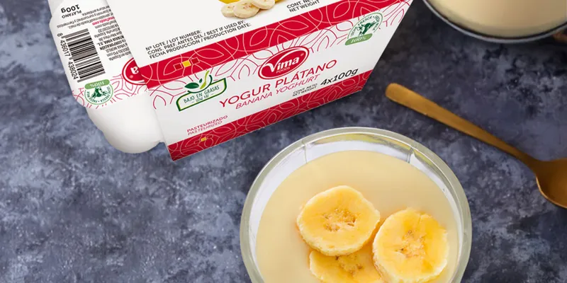 Yogur Vima sabor Plátano Azucarado