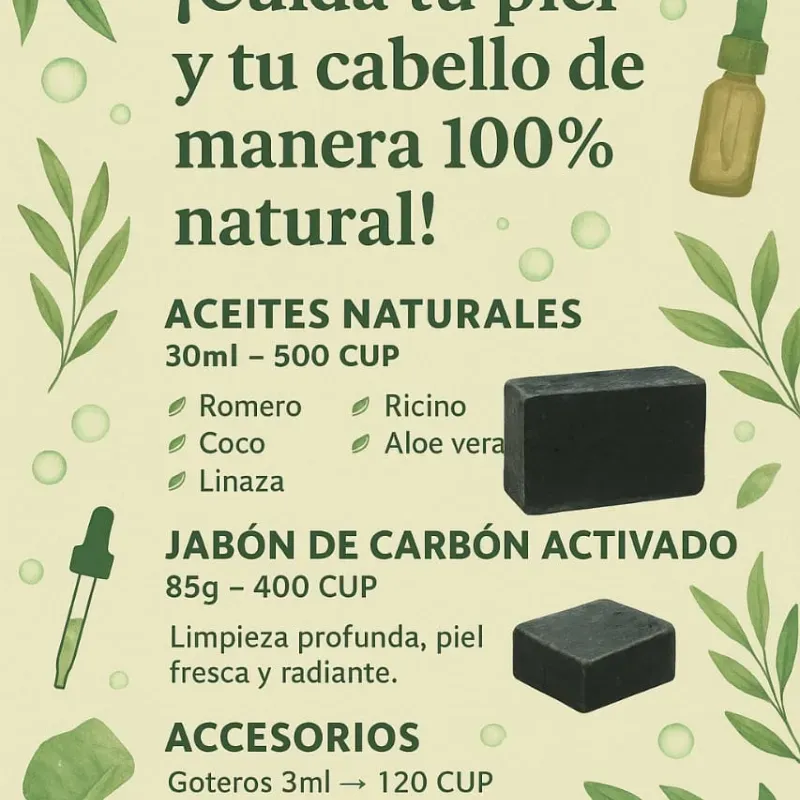 Aceites Naturales para la piel y el cabello