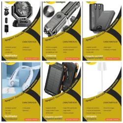 Cargadores, lámparas, linternas y bombillos recargables 