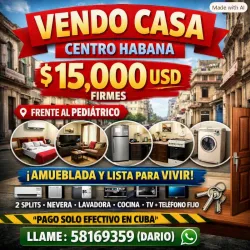 Casa lista para mudarse ya! - Centro Habana (kinetica)
