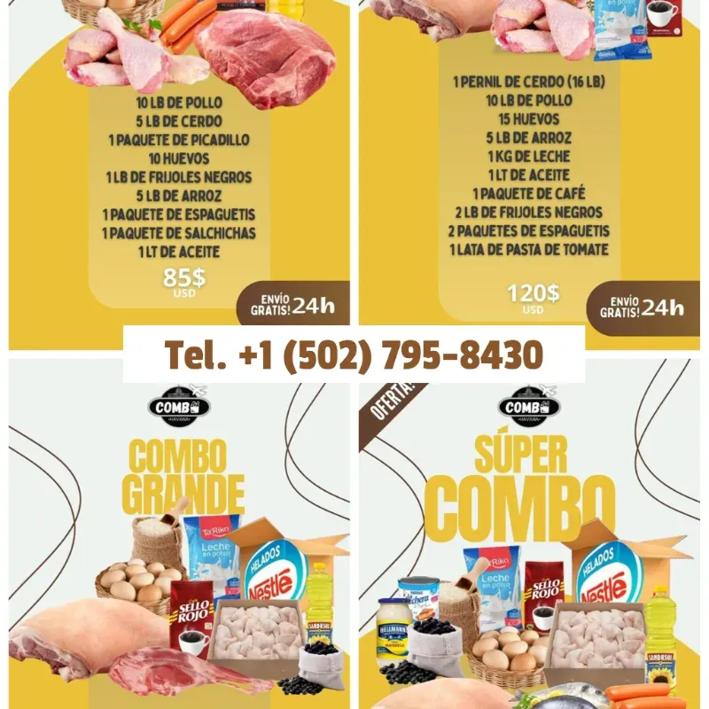 Combos de alimentos desde $85 - Entrega en 24h en La Habana