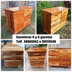 Cómodas y Gaveteros de madera 