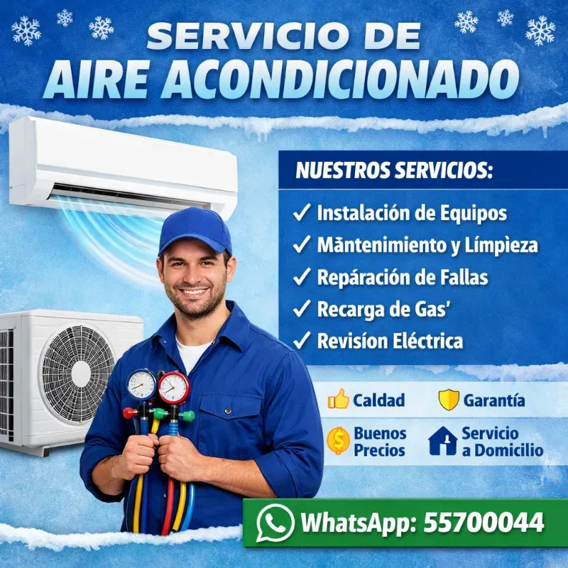 Instalación y reparación de aire acondicionado Split (Kinetica)