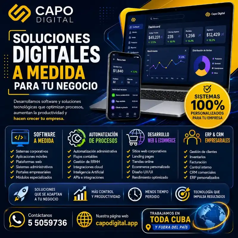 🔥 ¿Necesita Digitalizar su Negocio? Software, Web y Automatización para Empresas 🚀💼