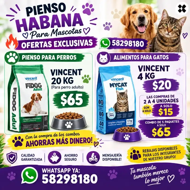 Pienso Habana Para Mascotas, Nutrición Completa y Balanceada (kinetica)