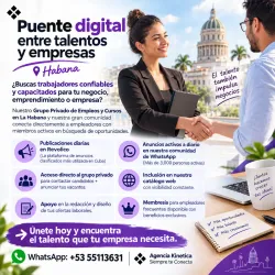 💼 Publica tu vacante y llega a +3,000 personas en La Habana