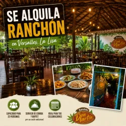Ranchón en Alquiler para Fiestas y Cumpleaños | La Lisa | 33 Personas 🏡 (kinetica)