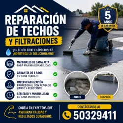 Reparación de techos con garantía 5 años — materiales premium (kinetica)
