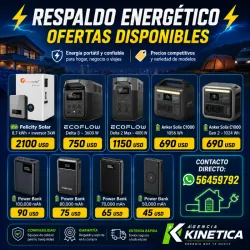 Respaldo Energético – Ecoflow, PowerBank, Anker y más desde 45 USD ⚡