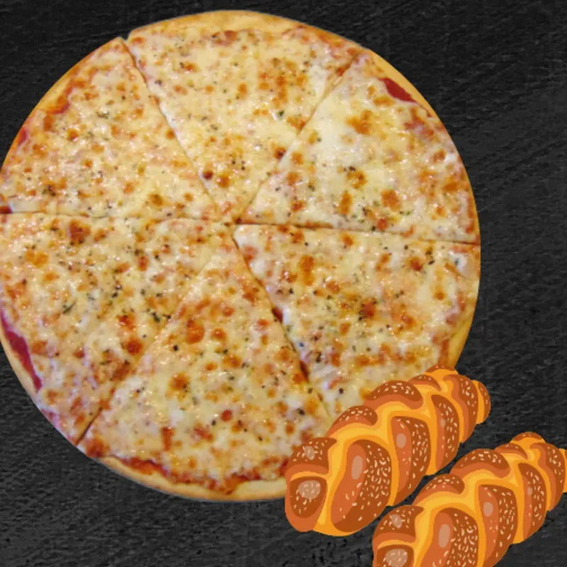 Combo pizza + rollitos 