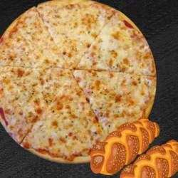 Combo pizza + rollitos 