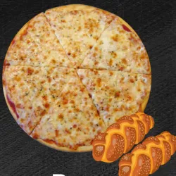 Combo pizza + rollitos 