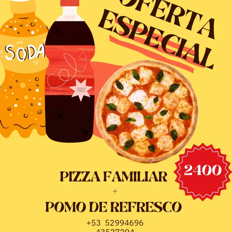 Oferta especial como pomo de refresco 