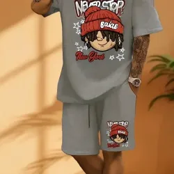 Conjunto de short y pulover para Hombre