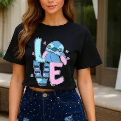 Pulovers de Stitch estilo cajita para Mujer