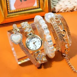 Set de reloj y pulseras (5 piezas)