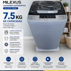 Lavadora automática 7.5kg