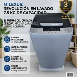 Lavadora automática Milexus 7.5 kg