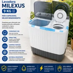 Lavadora semiautomatica 9kg