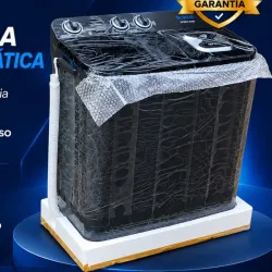 Lavadora semiautomatica Milexus negra 7 kg
