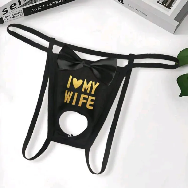 Ropa interior de hombre con abertura 