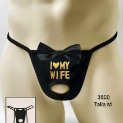 Ropa interior de hombre con abertura 