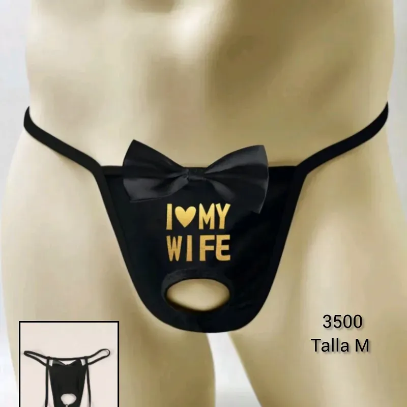 Ropa interior de hombre con abertura 