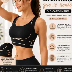 Ajustador top camiseta con copas – Negro y beige