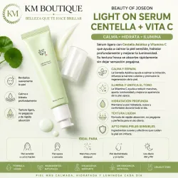 Beauty of Joseon Light On Serum Centella + Vita C – Calma, Hidrata e Ilumina la Piel