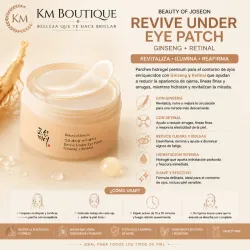 Beauty of Joseon Revive Eye Patch Ginseng + Retinal – Reafirma, Suaviza y Revitaliza la Mirada