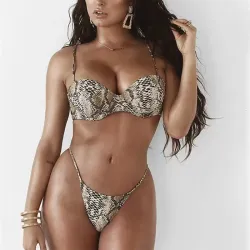 👙 Bikini Animal Print Serpiente — Estilo Salvaje y Sofisticado 👙